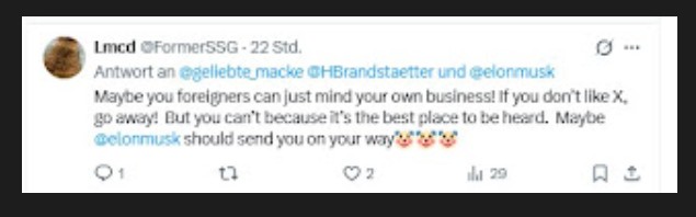 Beweis Screenshot 3 Fehlende Moderation