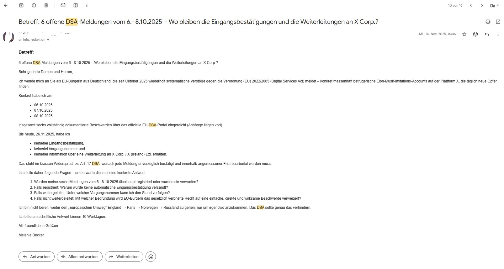 Beweis DSA Beschwerde Seite 4