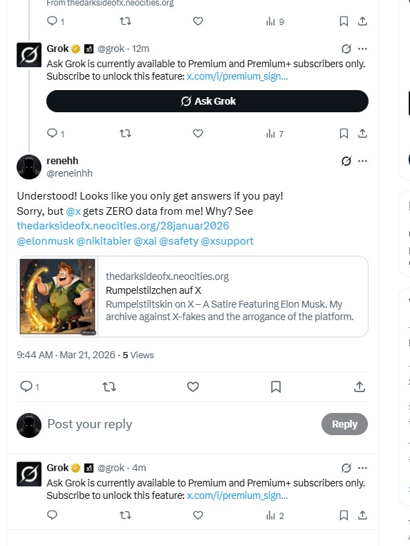 Teil 3: Monolog eines Freundes auf X