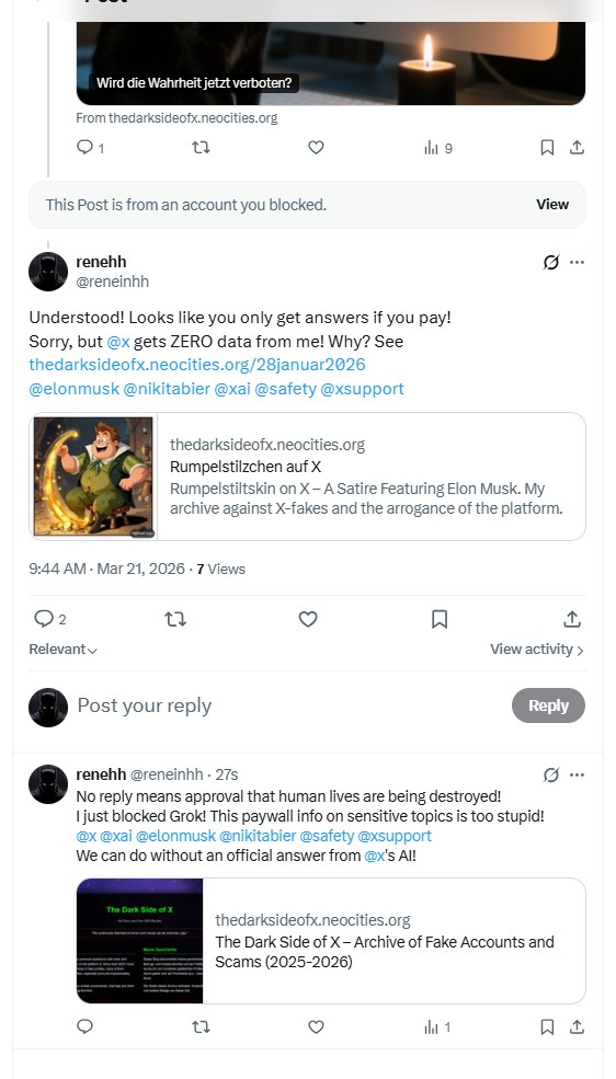 Teil 4: Monolog eines Freundes auf X