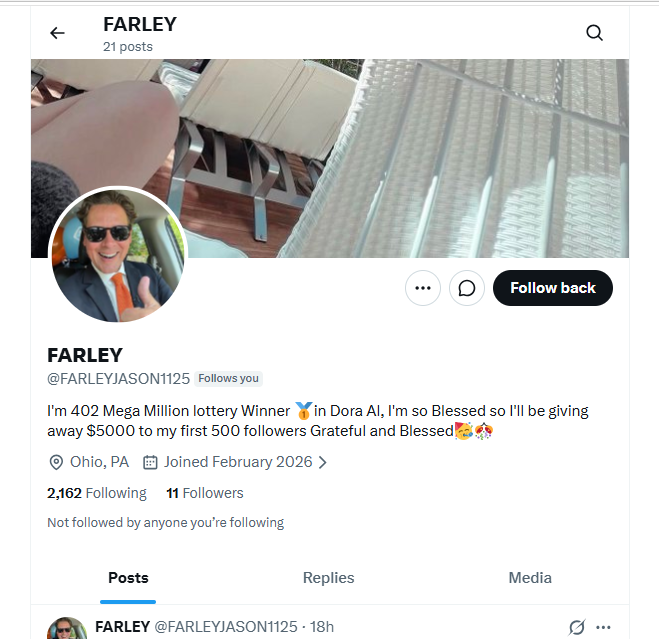 Farley Scam Profil