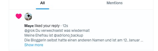 Screenshot der Interaktion