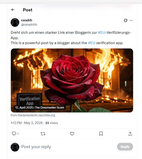 Mein Freund postete den fehlerhaften Weblink